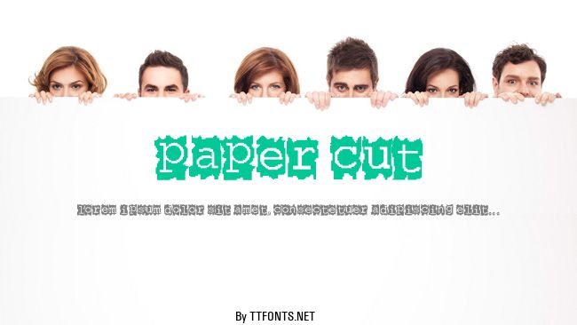 Paper Cut example